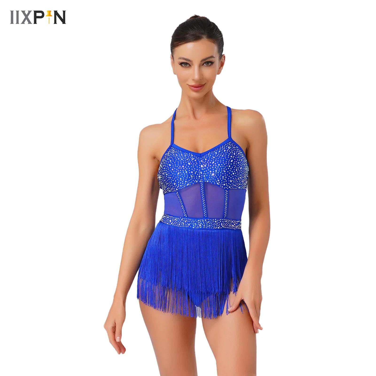 Rhinestone Banding Trim - Bayan Rhinestone Latin Tango Dans Leotard