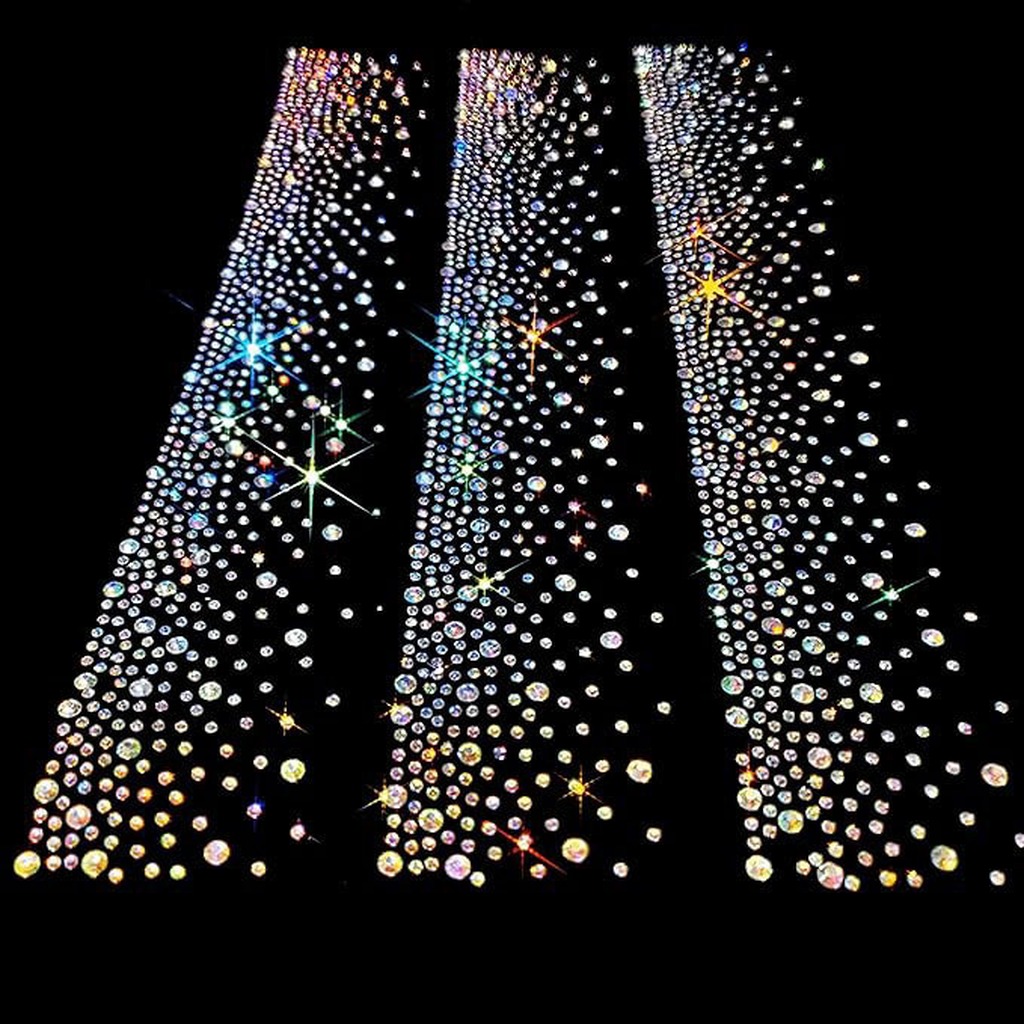 Hotfix Rhinestone Sheet - Ütüyle Yapışan Yapay Elmas Çıkartması Orta