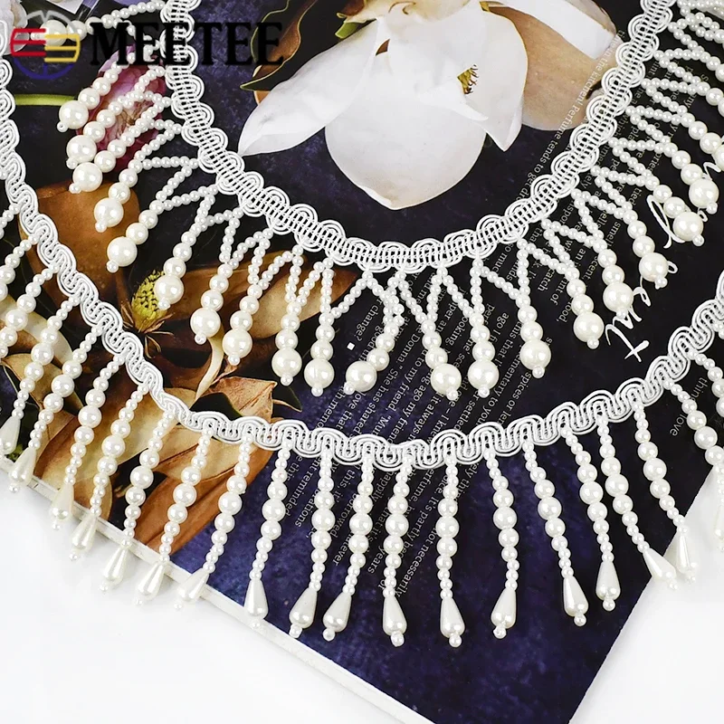 Fringe Ribbon Sewing - 1/2 metre Inci Boncuklu Püskül Saçak