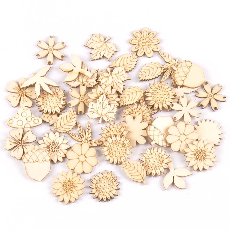 30 adet 25-30mm ahşap DIY akse - Embellish Craft incelemesi ve fiyatı