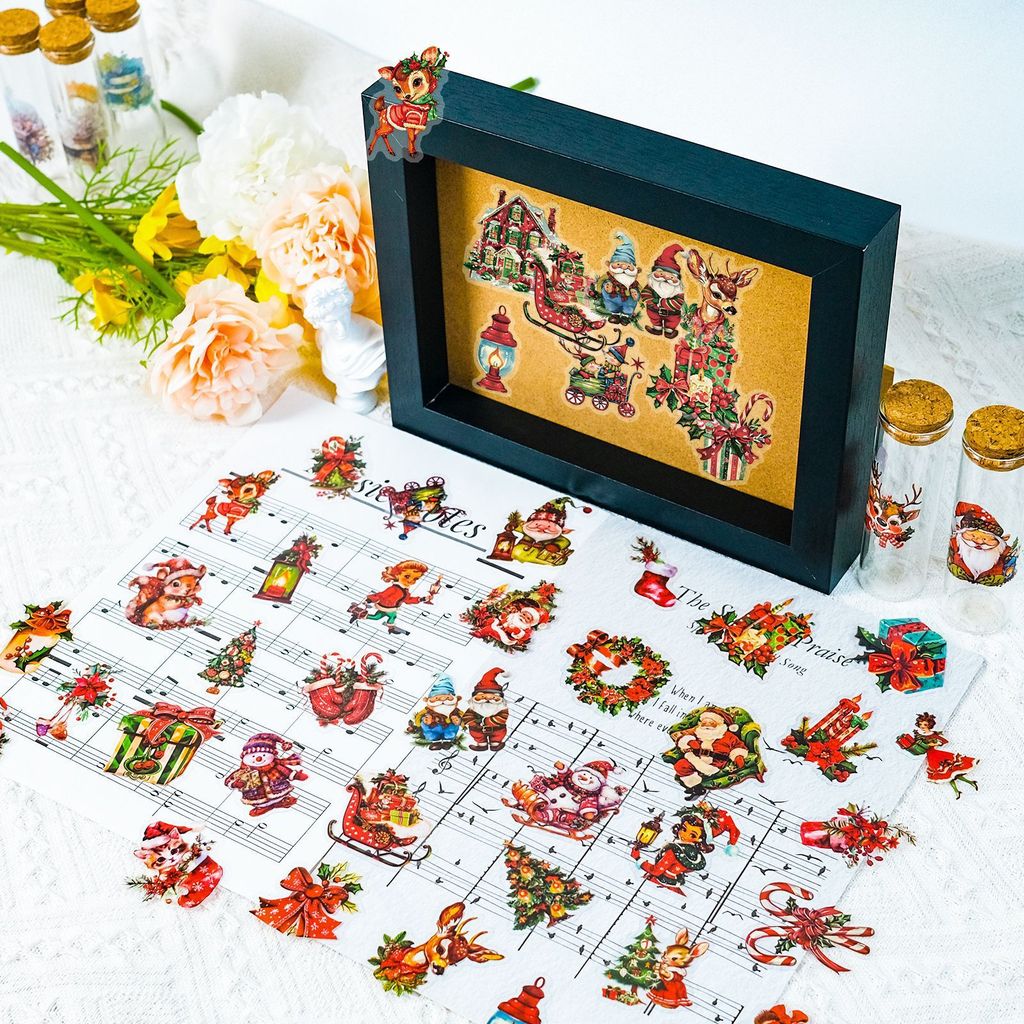 50 Adet Noel Baba Hediye PET Ç - Christmas Craft Embellishment incelemesi ve fiyatı