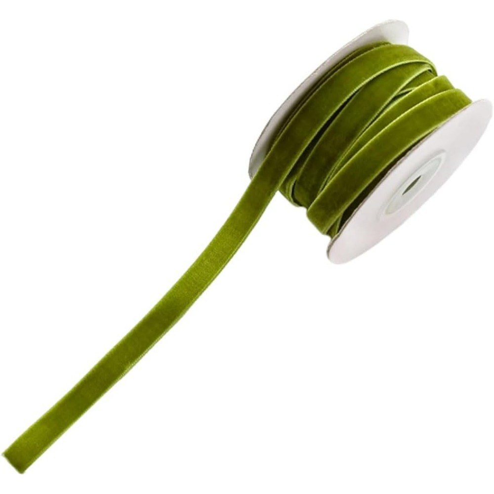 2 rulo 21.88 Metre 3/8 Inç Yeş - Velvet Ribbon Roll incelemesi ve fiyatı