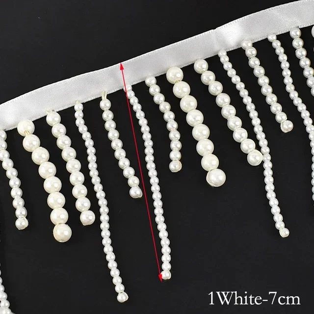 1/2 metre Inci Boncuklu Püskül - Fringe Ribbon Sewing incelemesi ve fiyatı