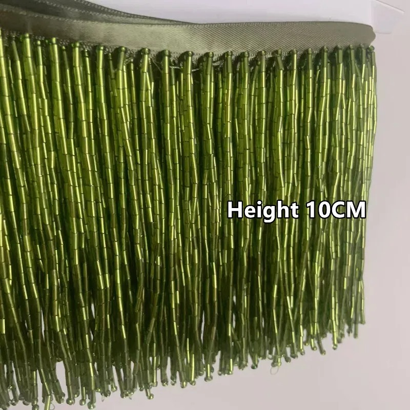 10CM Gümüş Kırmızı Boncuklu Tü - Beaded Trim Fringe incelemesi ve fiyatı